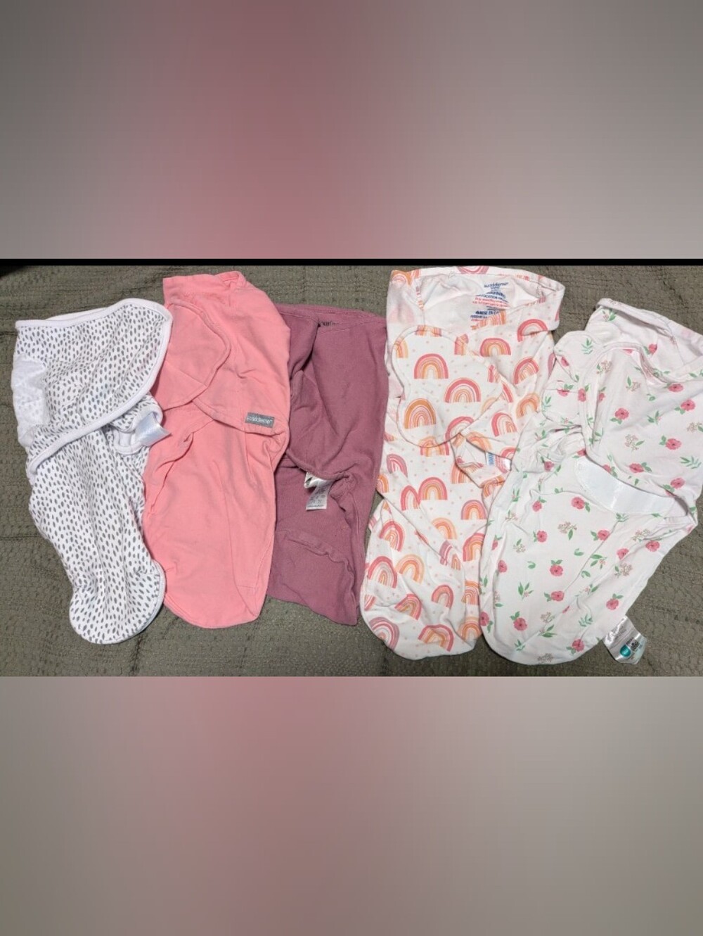 Swaddle Me Comfy cubs Velcro Swaddle Bundle 0-3 Months